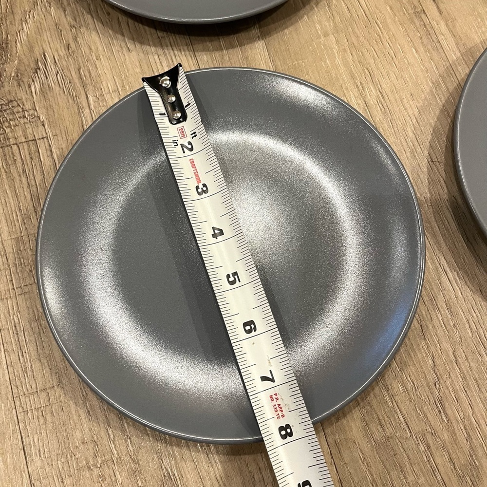 IKEA Slate Gray Salad 8” Plates Set of 4 - Picture 8 of 10